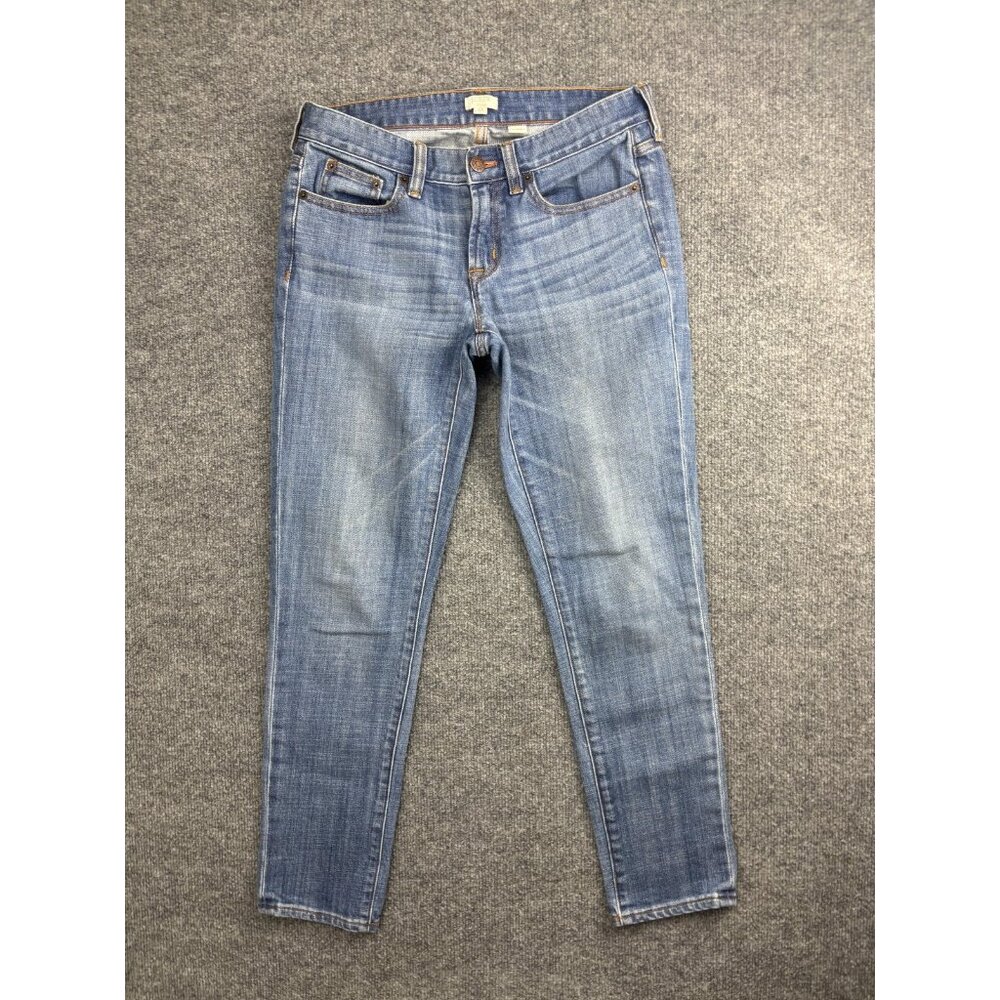 J Crew Jeans Womens 27 Blue Stretch Skinny Denim Medium Wash Style 70934